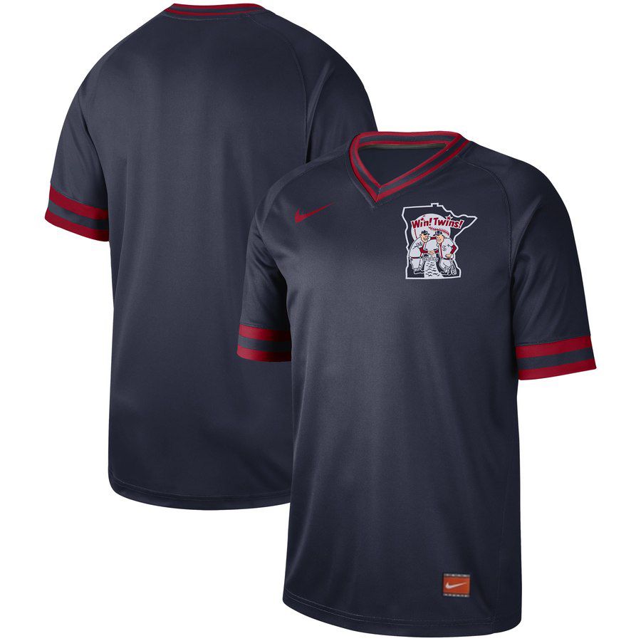2019 Men MLB Minnesota Twins blank blue Nike Cooperstown Collection Jerseys->milwaukee brewers->MLB Jersey